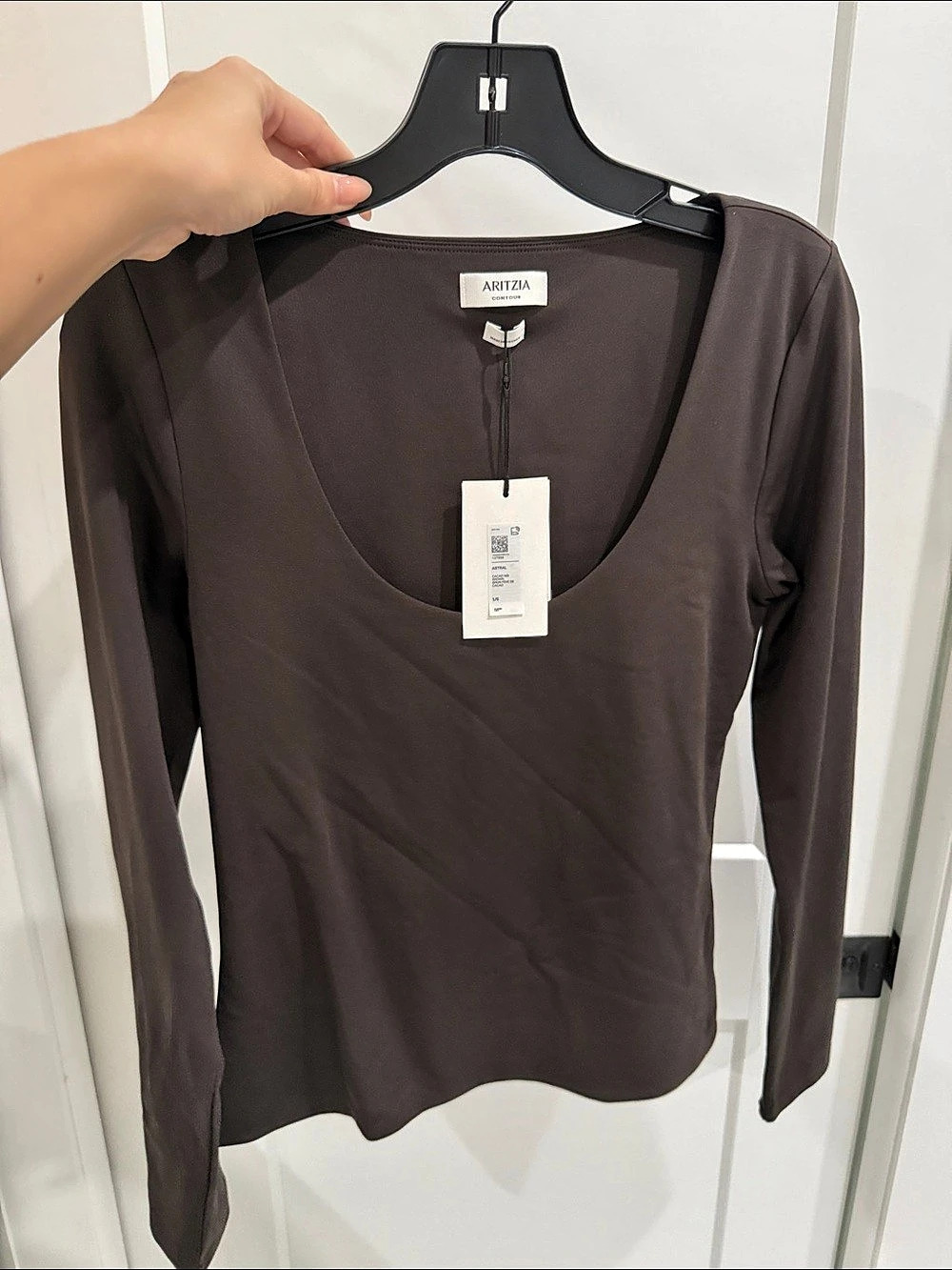 Aritzia Original Contour Astral Longsleeve Brown Large